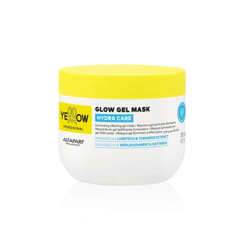 Yellow glow Żelowa maska rozświetlająco nawilżająca do każdego rodzaju włosów 300ml