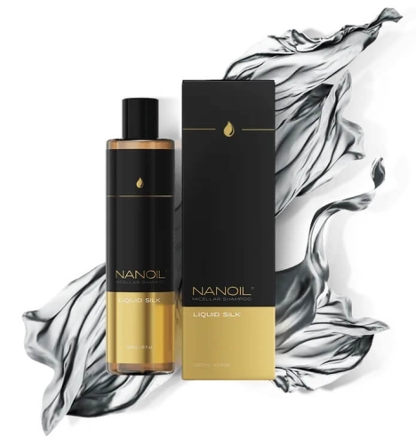 Nanoil liquid silk micellar Micelarny szampon do włosów z jedwabiem 300ml