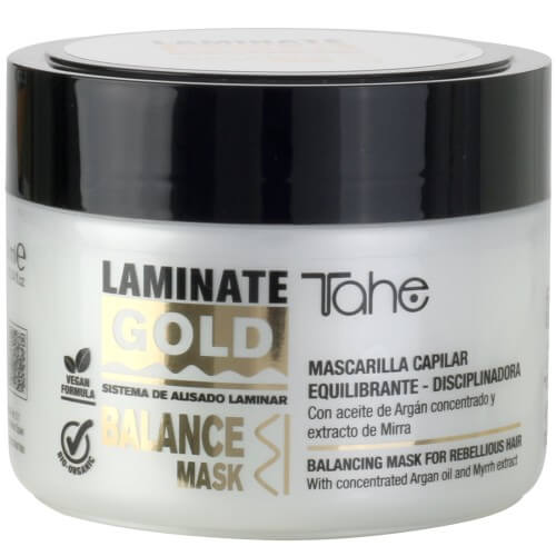 Tahe laminate gold balance Odżywcza maska do włosów suchych 300ml