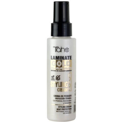 Tahe laminate gold styling Termoochronny krem do stylizacji włosów 100ml