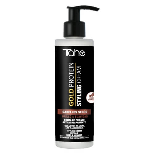Tahe gold protein Termoochronny krem do stylizacji włosów suchych 200ml
