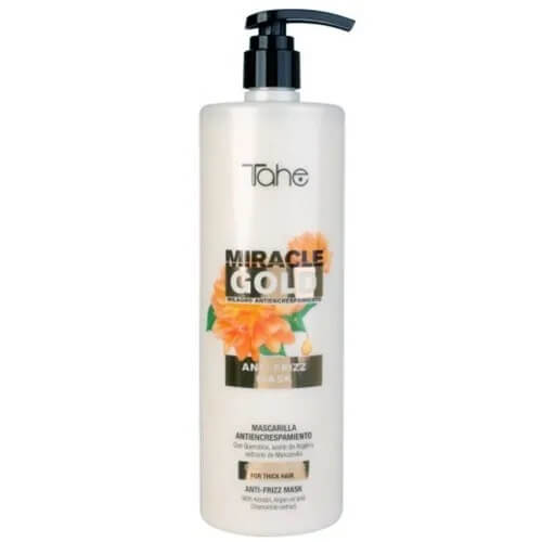Tahe miracle gold anti frizz Wygładzająca maska do włosów grubych 1000ml
