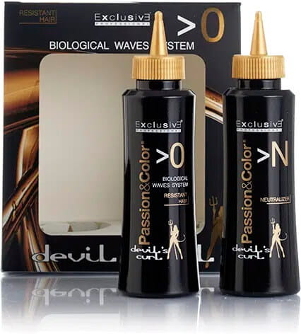 Exclusive devils curl Trwała ondulacja bez amoniaku No.0 włosy naturalne