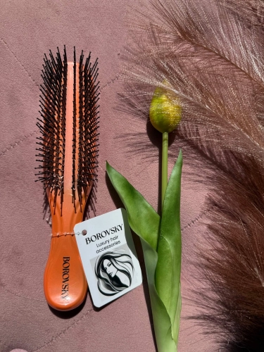 Scalp Brush Borovsky Orange Juice Szczotka do pielęgnacji włosów i skóry głowy Summer edition