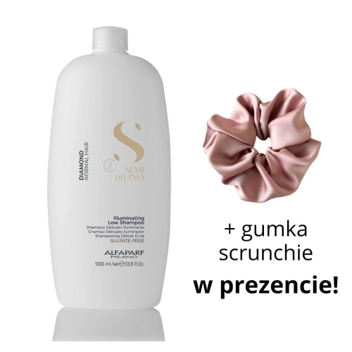 ALFAPARF SDL DIAMOND Szampon rozświetlający do włosów normalnych 1000ml + scrunchie