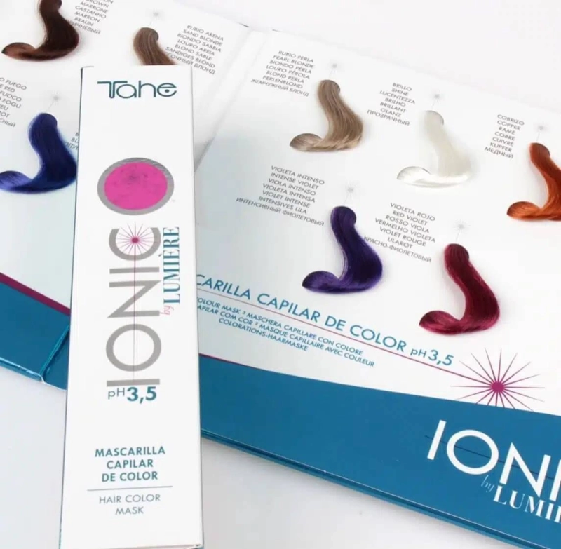 Tahe lumiere ionic ph 3,5 Maska koloryzująca do włosów 100ml.jpg