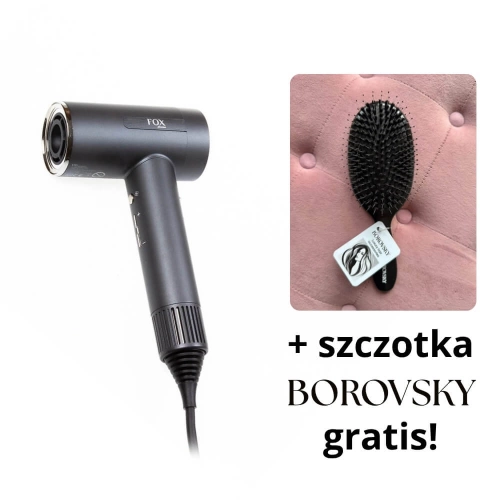 Fox plasma Suszarka do włosów z jonami plazmowymi 1500W + szczotka