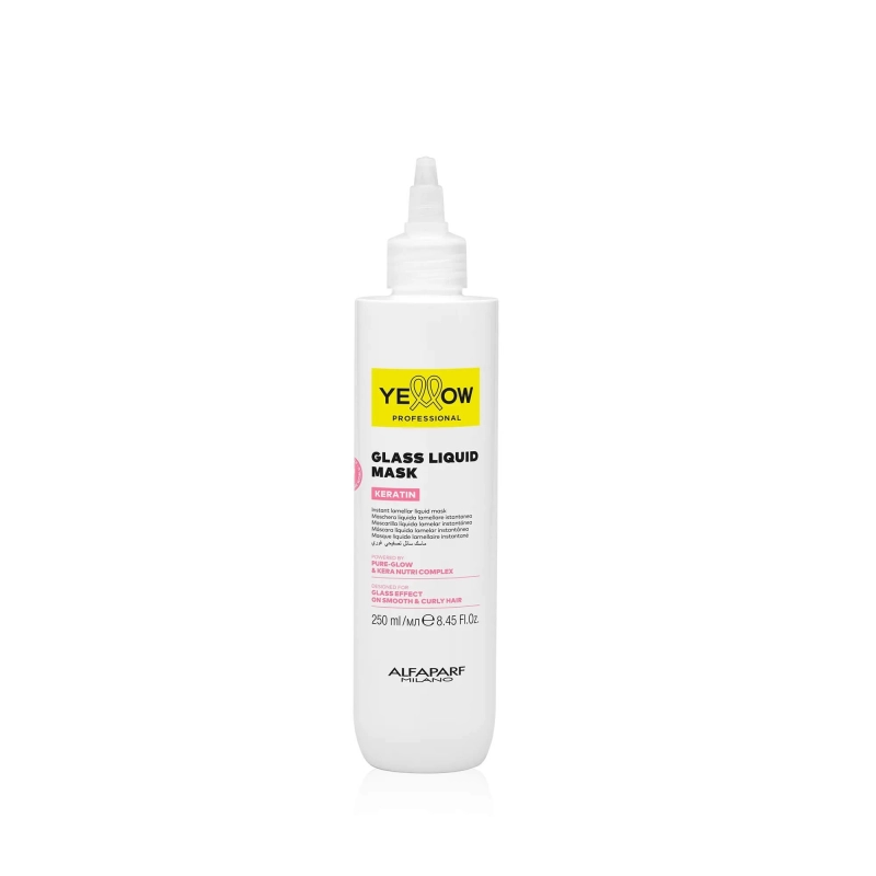 Yellow glass liquid Maska wygładzająca do włosów płynie 250ml.jpg