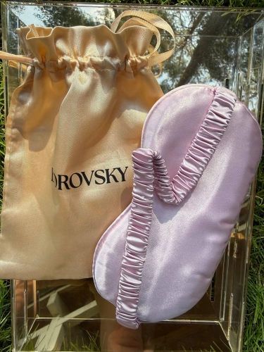 Borovsky Opaska na oczy do spania Soft Pink