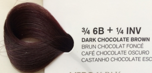 JOICO K-PAK Vero Farba 3/4 6B + 1/4 INV - Ciemny czekoladowy brąz