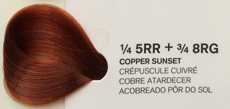 JOICO K-PAK VERO farba Miedziany Zachód Słońca 1/4 5RR+ 3/4 8RG