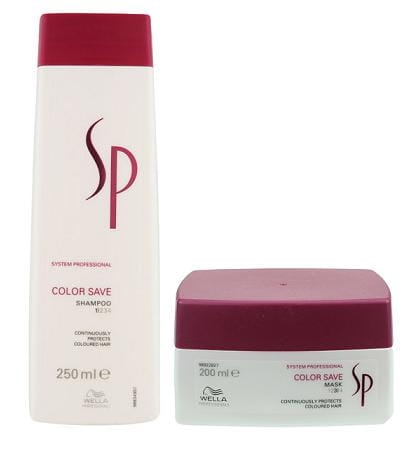 Wella Sp Color Save - Szampon + maska do włosów farbowanych 250ml + 200ml